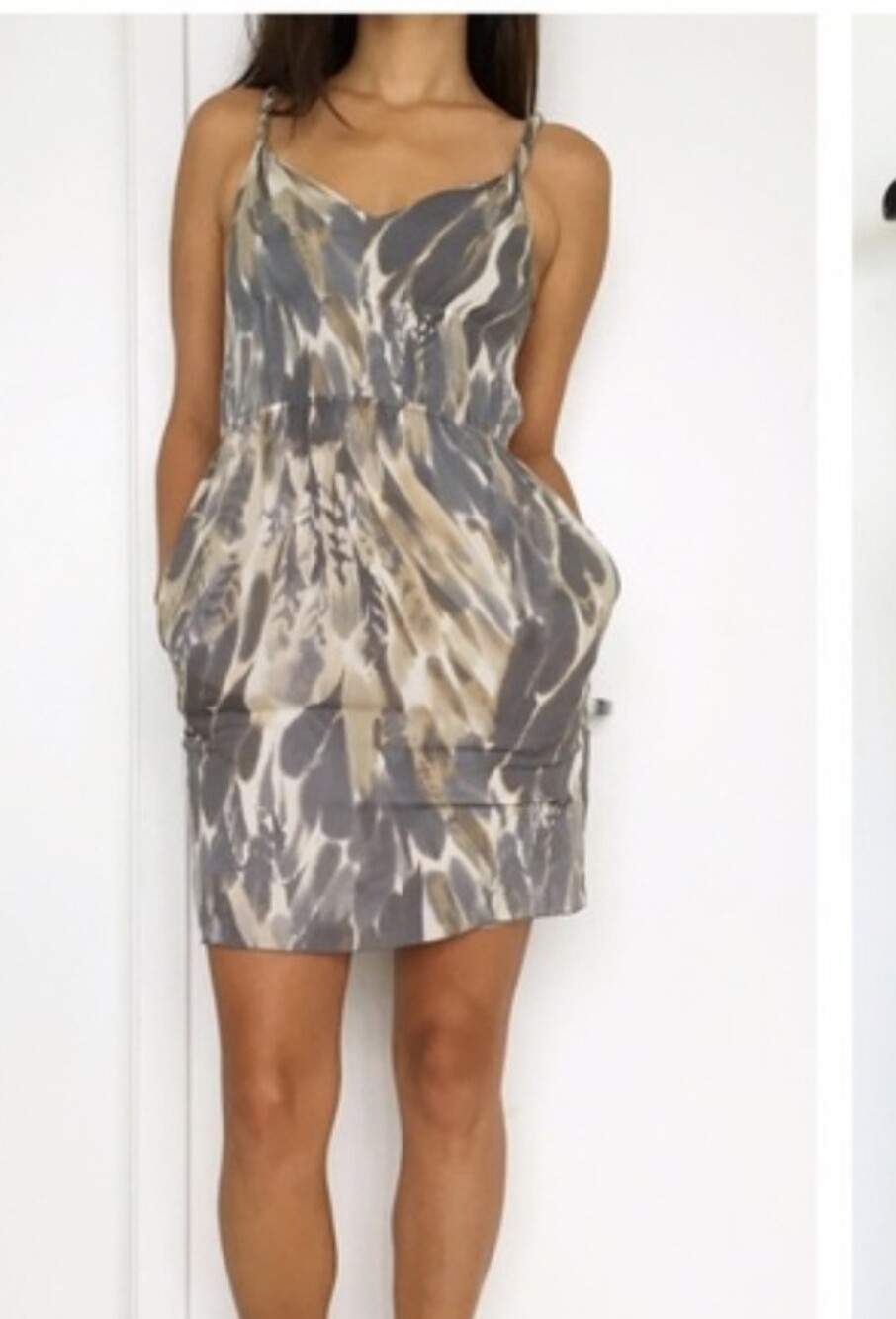 Banana Republic SilkTwisted Strap Dress Size 10